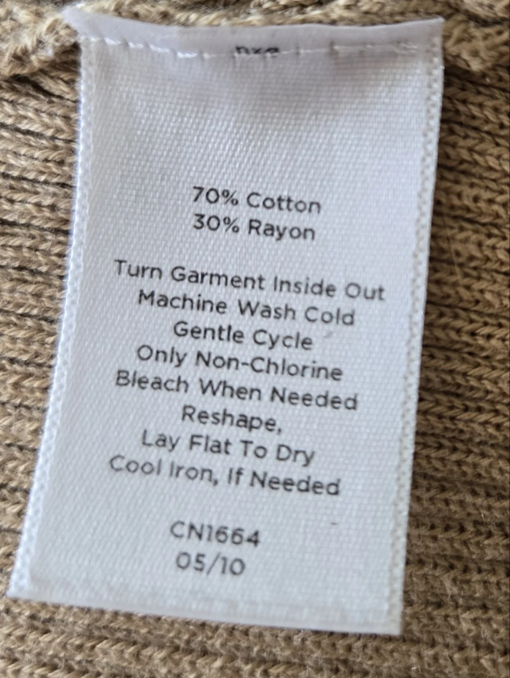 Talbots Neutral Ribbed And Ruffled Sweater - EUC - Picture 5 of 5